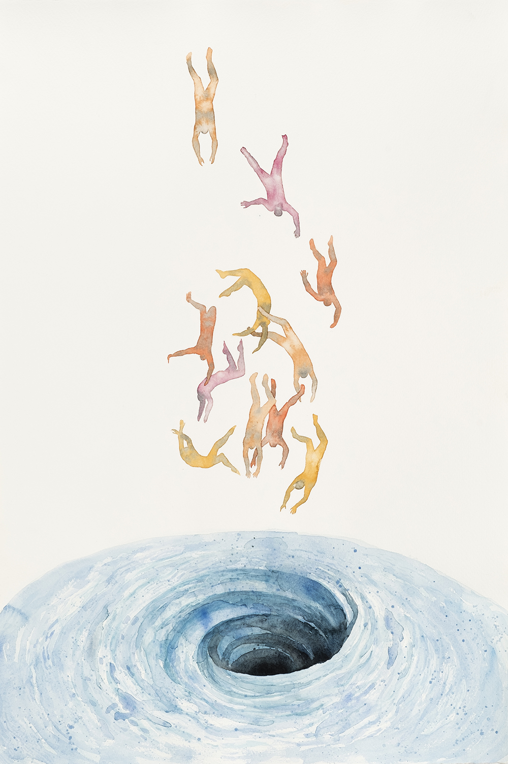 1. Maryam Mohry, Untitled, mixed media on paper, 79×52 cm, 2021